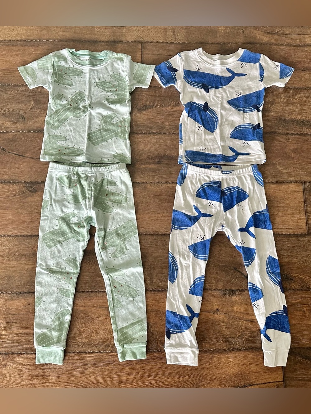Carter's Two-Piece Whale & Dino Pajama Sets bundle